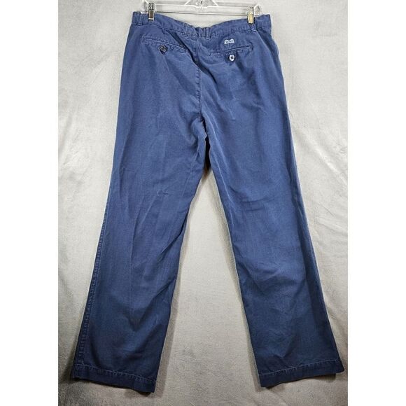 Le Tigre Pants Mens Size 34Wx34L Blue Straight Leg Chino Flat Front - Picture 9 of 10
